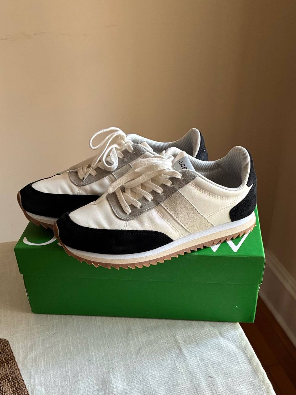 J Crew Sneakers in Black, White, and Gray